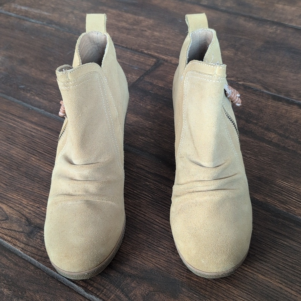 Sperry Top Slider Harper Kara Tan Suede Wedge Ankle Bootie - Women's 9 - Picture 2 of 8